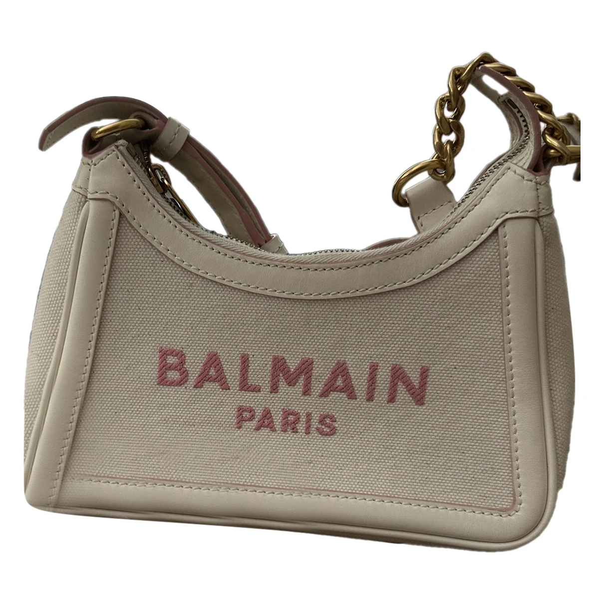 Pre-owned Balmain Cloth Handbag In Pink