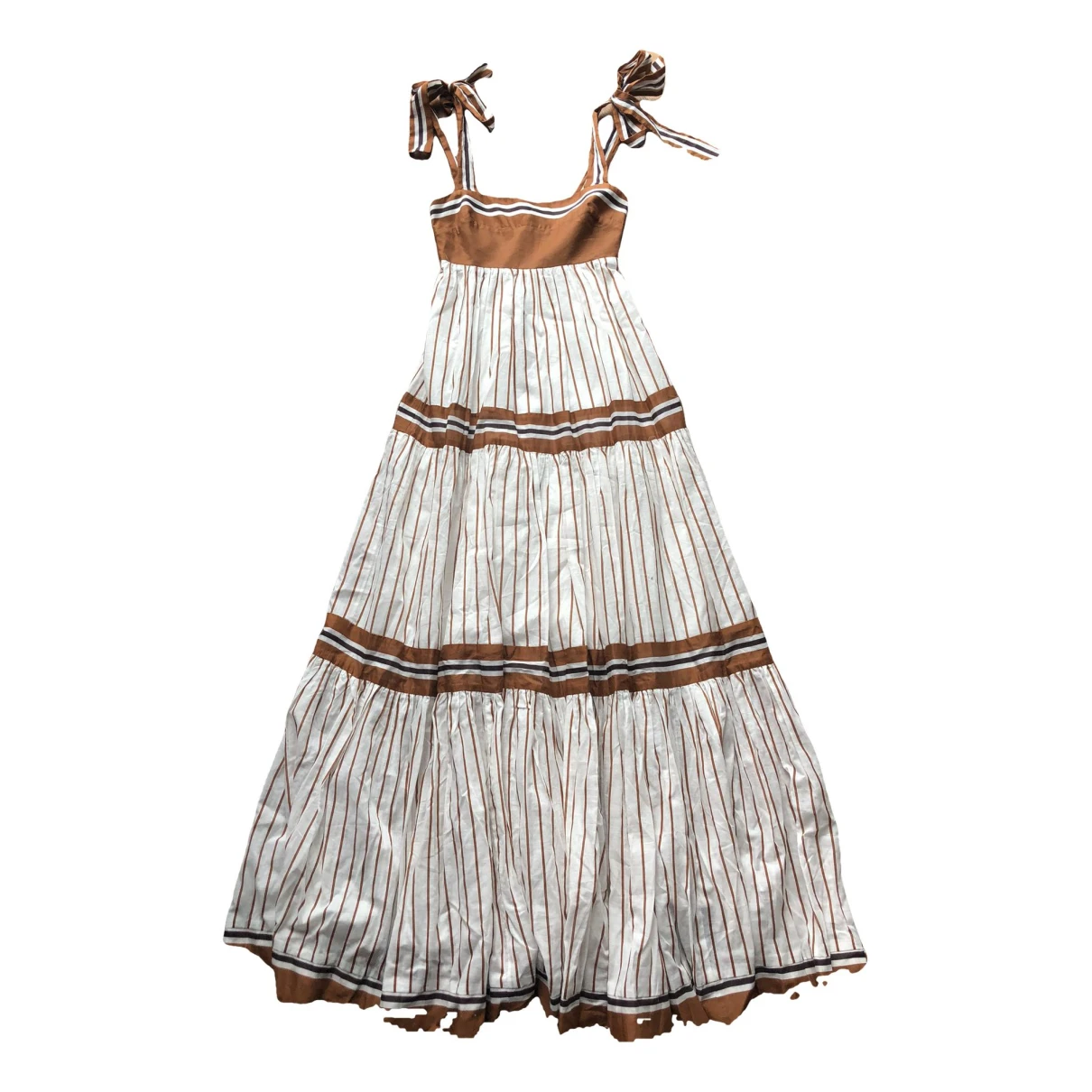 Pre-owned Zimmermann Maxi Dress In Brown