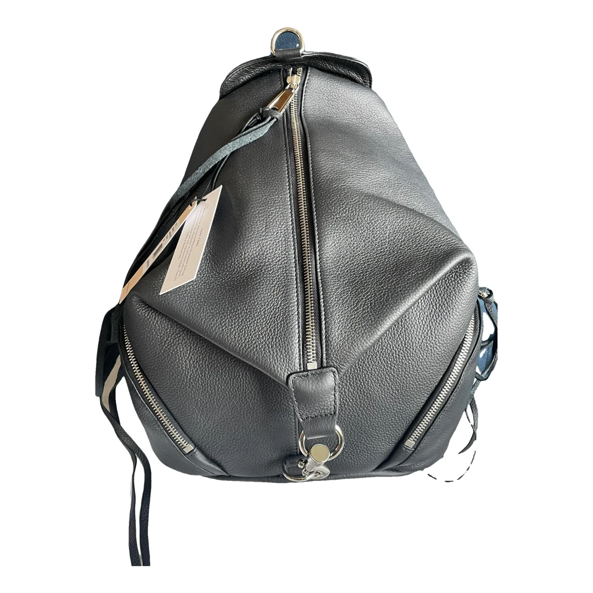 Pre-owned Rebecca Minkoff Leather Backpack In Black