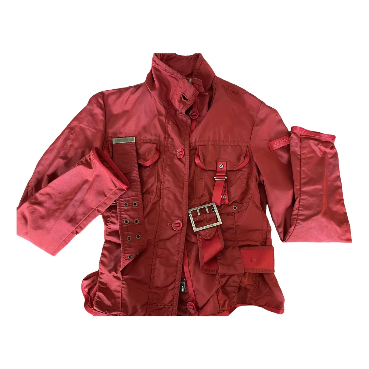 Pre-owned Peuterey Trench Coat In Red