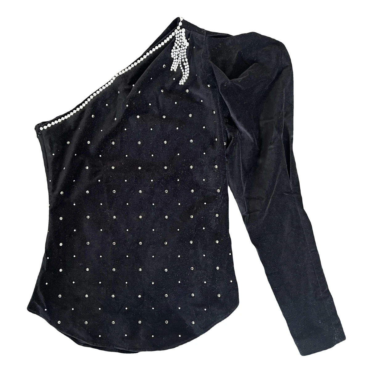Pre-owned Isabel Marant Velvet Vest In Black