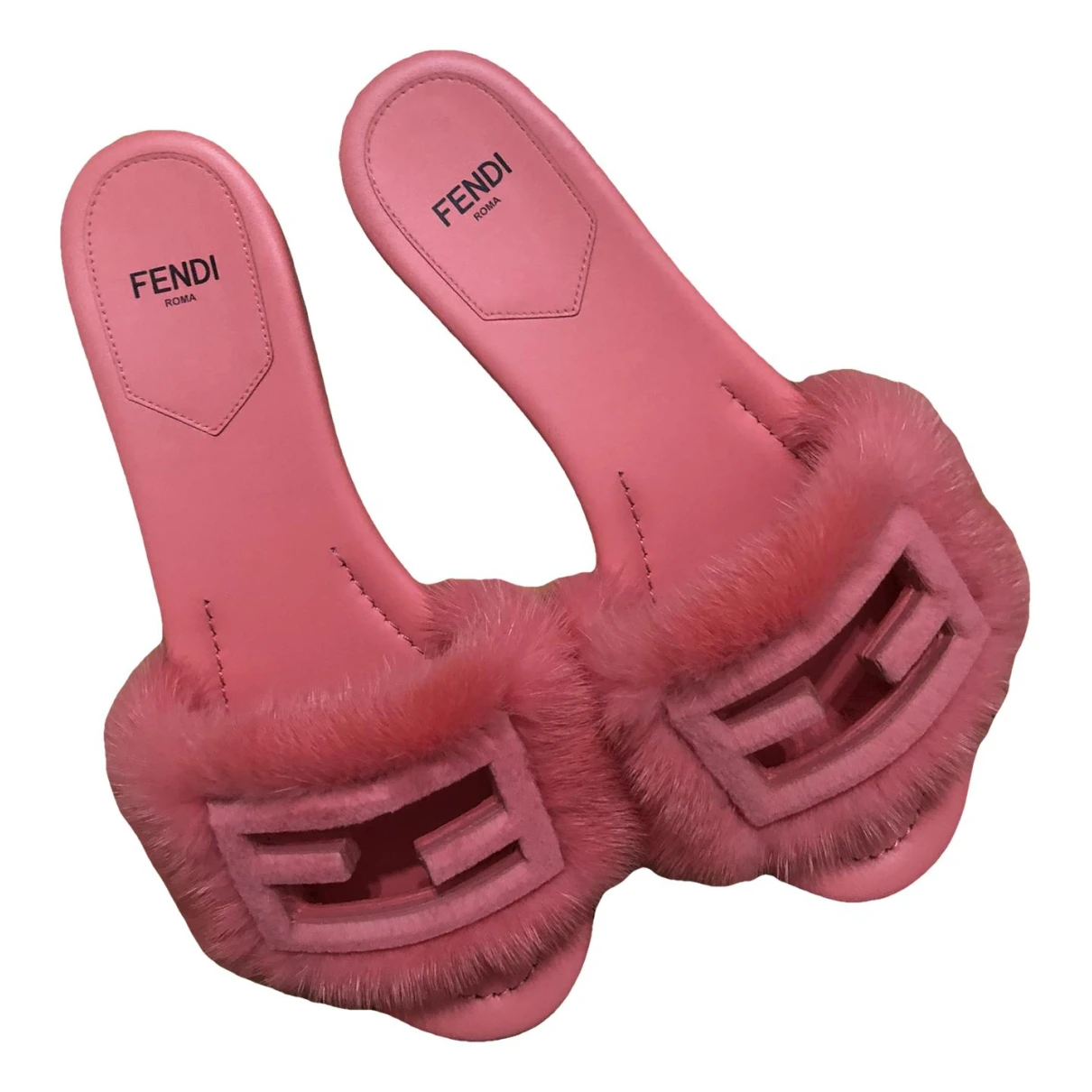 Pre-owned Fendi Leather Mules & Clogs In Other