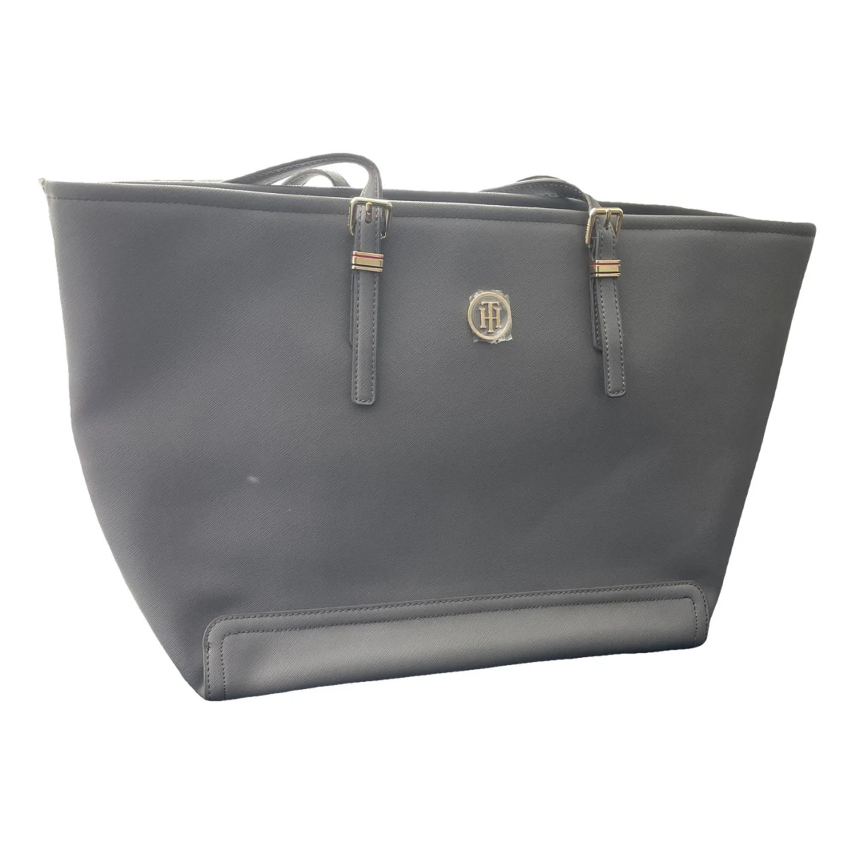 Pre-owned Tommy Hilfiger Handbag In Grey