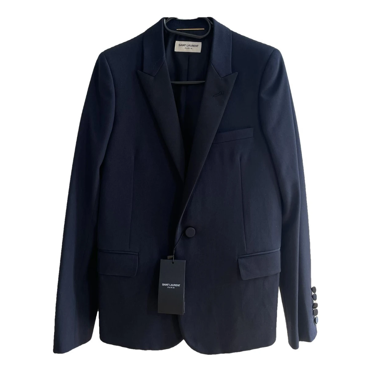 Pre-owned Saint Laurent Suit Jacket In Blue