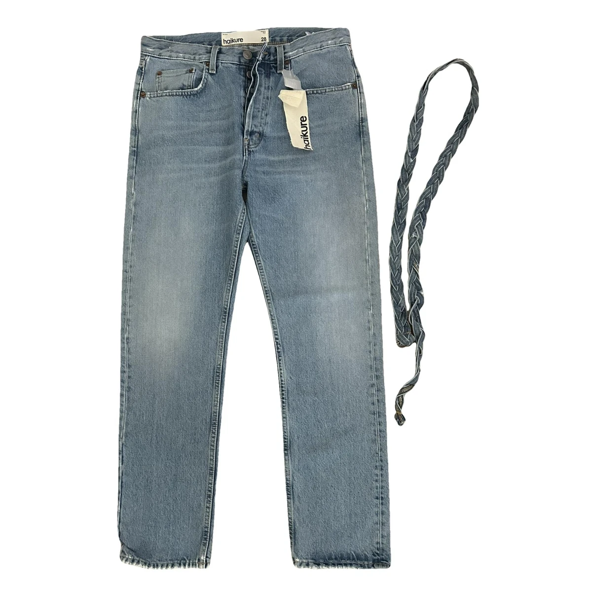 Pre-owned Haikure Straight Jeans In Blue