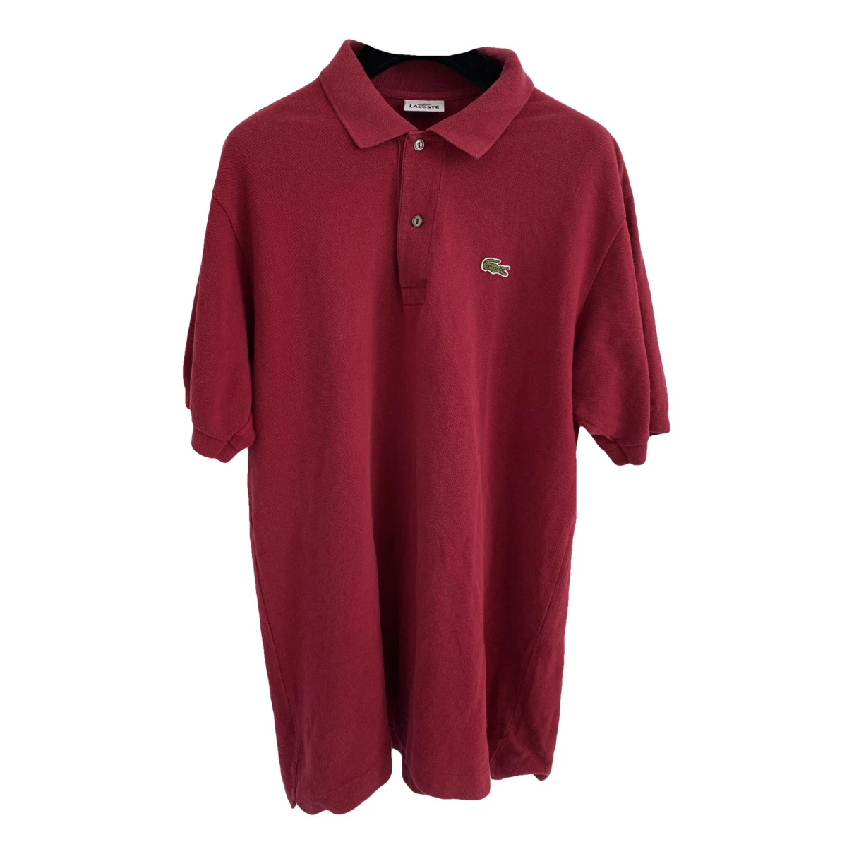 Pre-owned Lacoste T-shirt In Burgundy