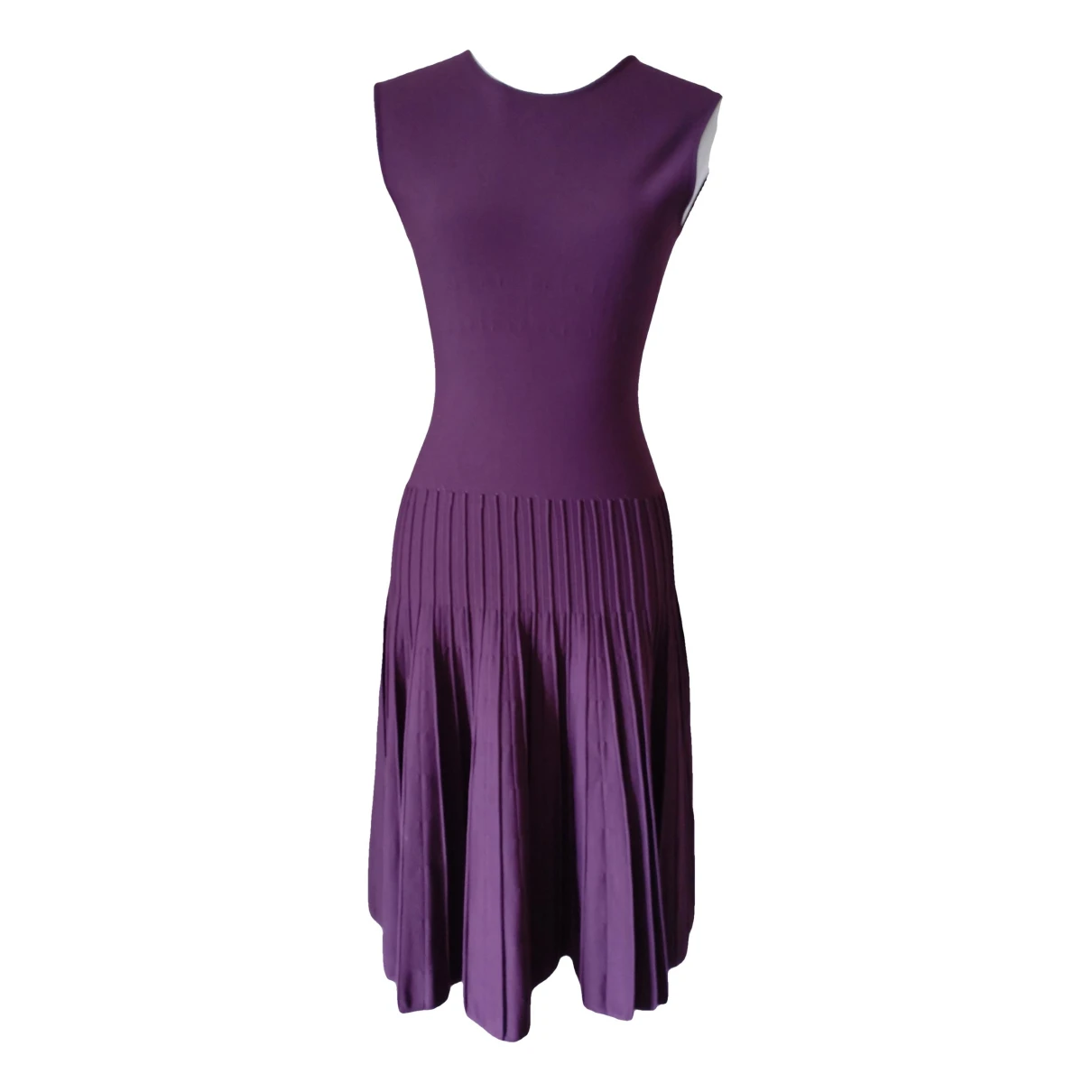 Pre-owned Ferragamo Mid-length Dress In Purple