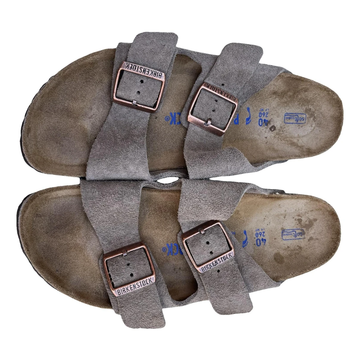 Pre-owned Birkenstock Leather Sandal In Brown