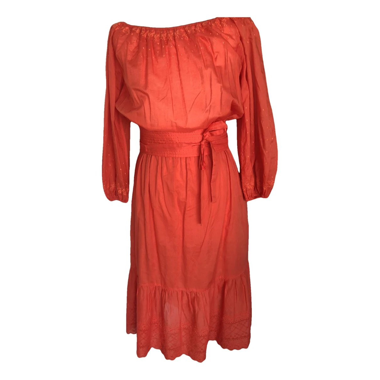 Pre-owned Vanessa Bruno Mid-length Dress In Orange