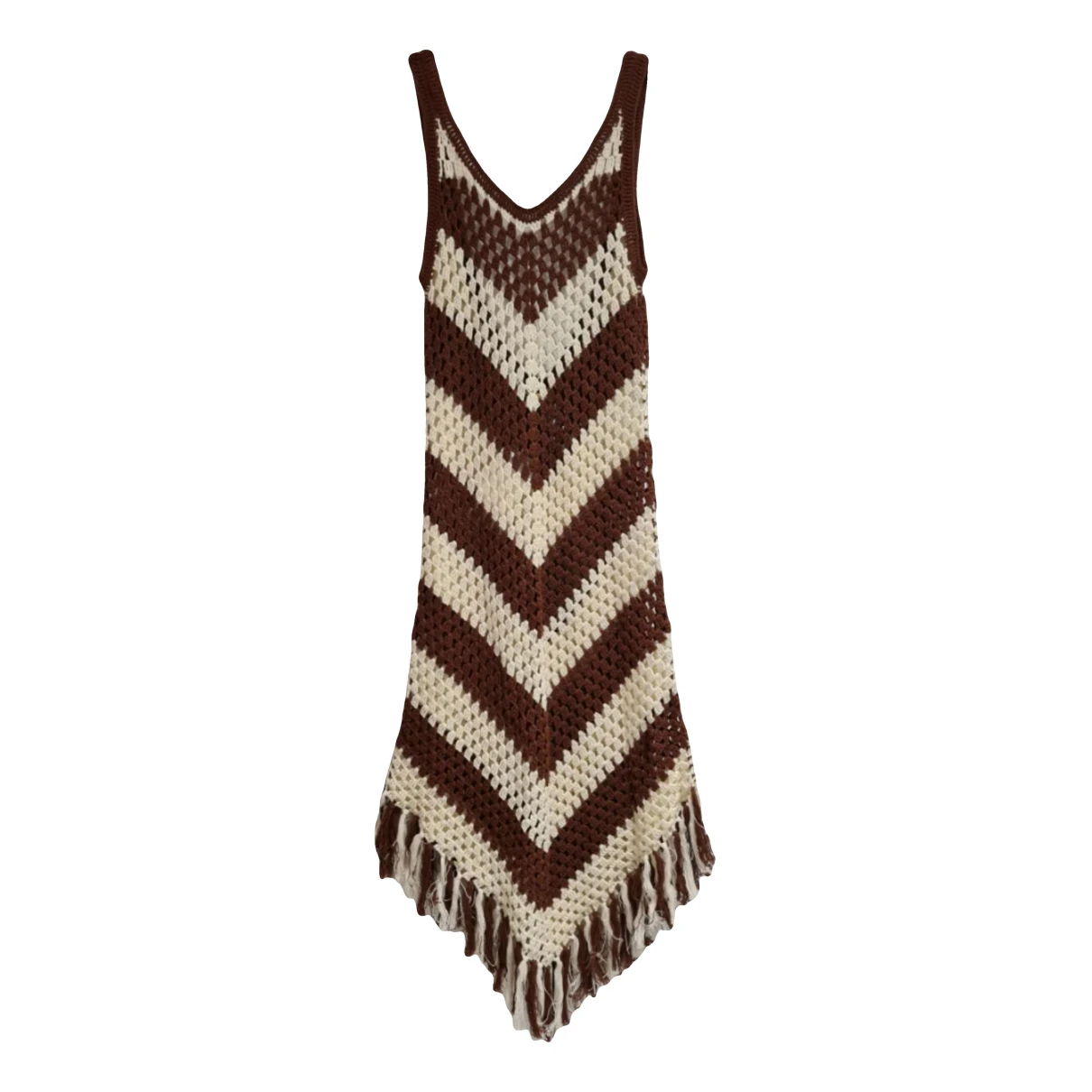 Pre-owned Dodo Bar Or Mid-length Dress In Brown