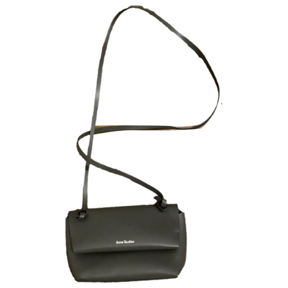 Pre-owned Acne Studios Leather Crossbody Bag In Grey