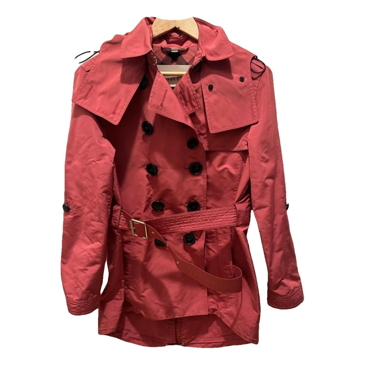 Pre-owned Burberry Trench Coat In Orange