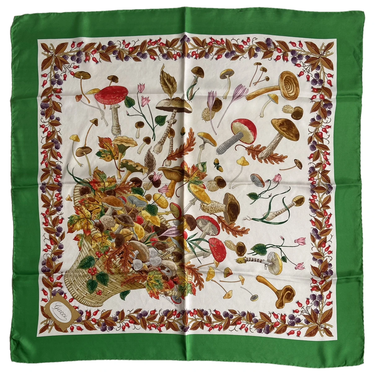 Pre-owned Gucci Silk Handkerchief In Multicolour