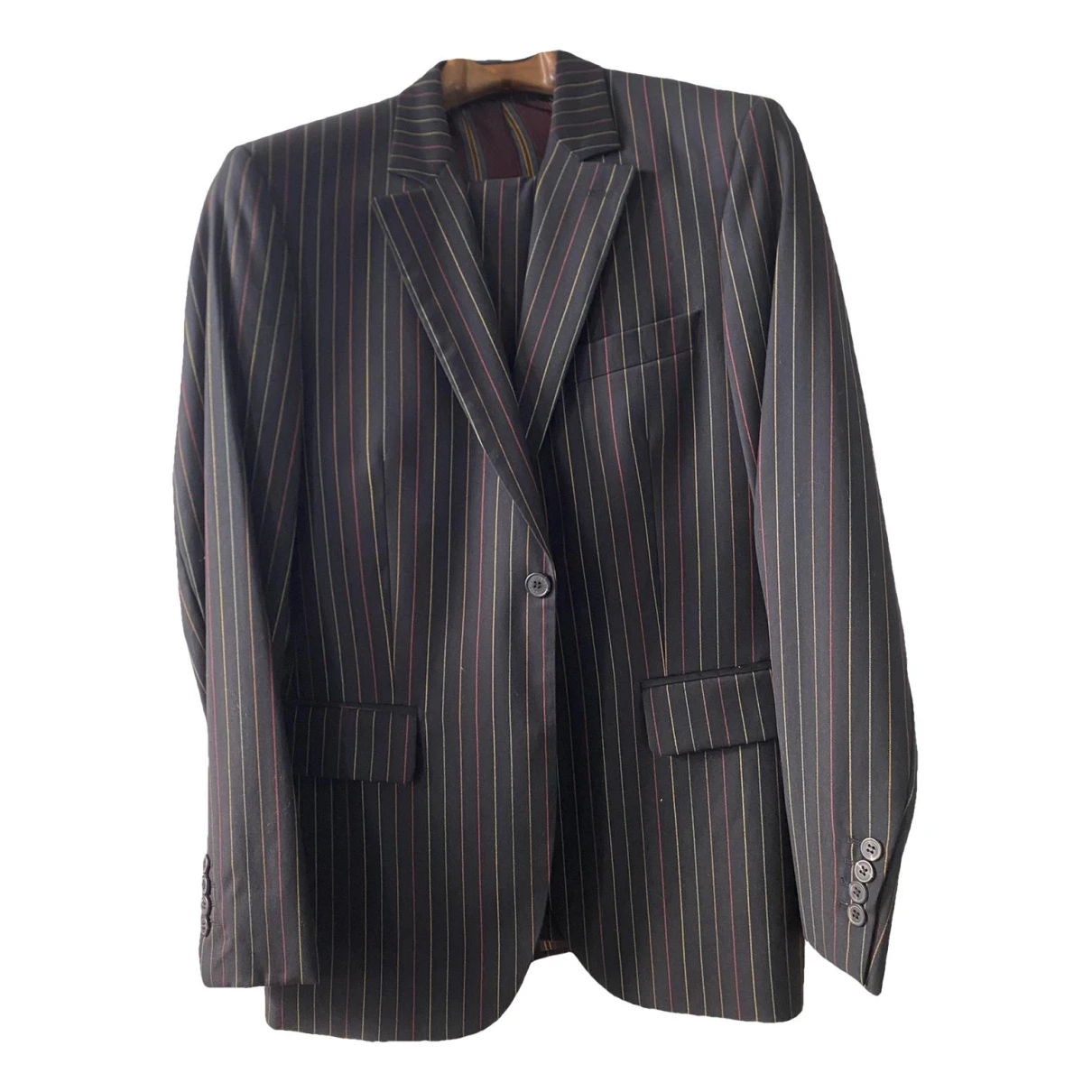Pre-owned Christian Lacroix Wool Suit In Black