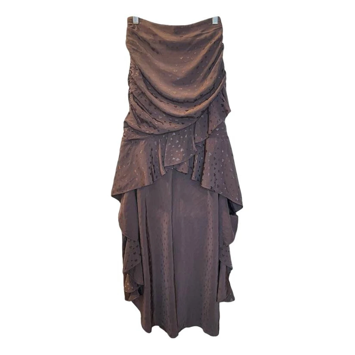Pre-owned Majorelle Maxi Skirt In Brown