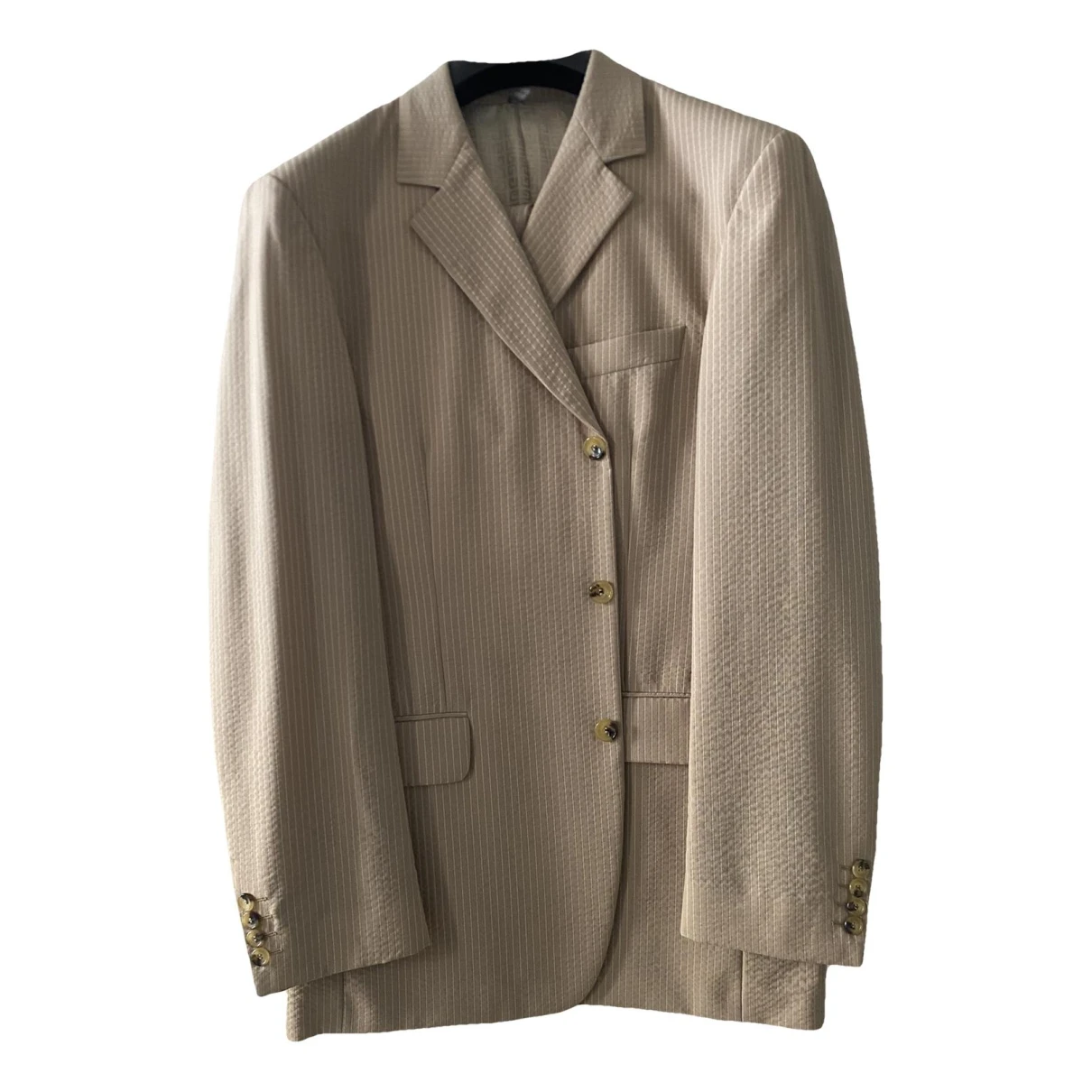Pre-owned Givenchy Wool Suit In Beige