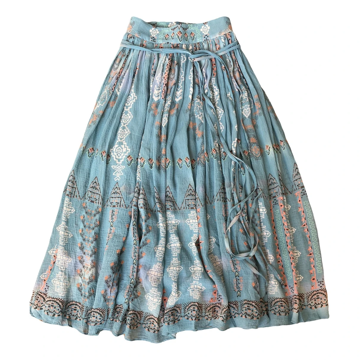 Pre-owned Etro Silk Mid-length Skirt In Multicolour