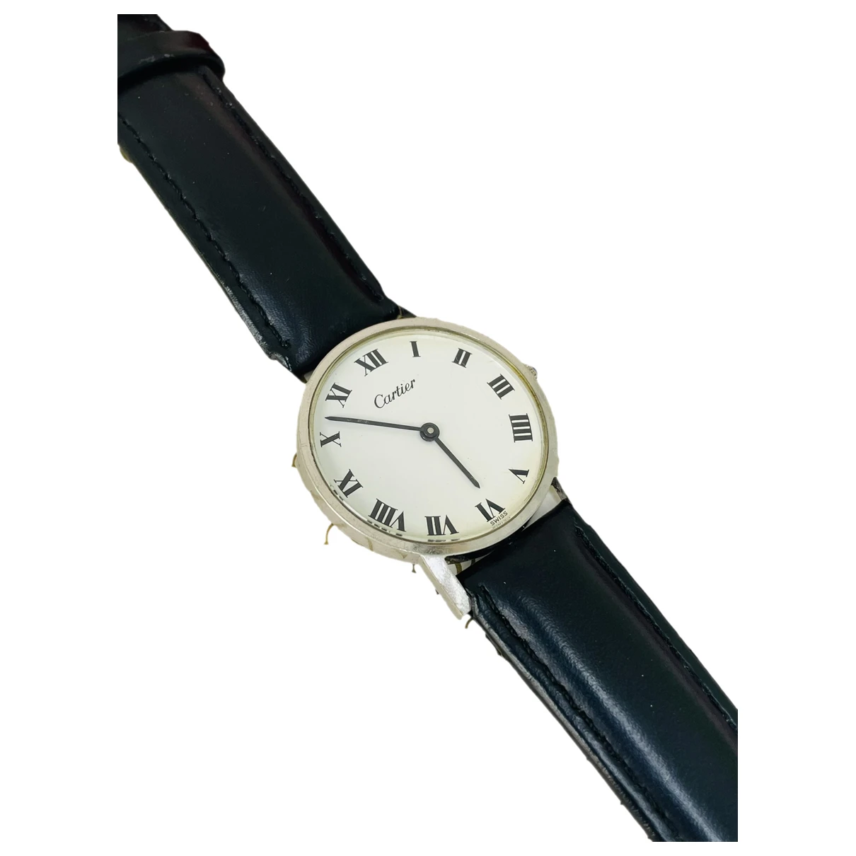 Pre-owned Cartier Silver Watch In White