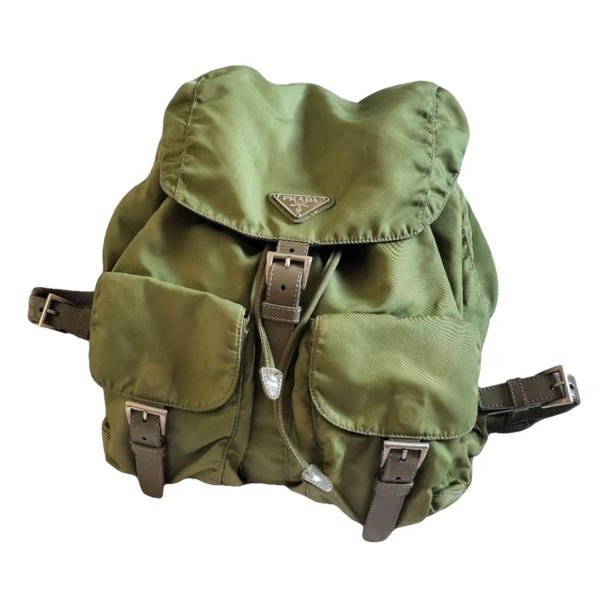 Pre-owned Prada Bag In Green