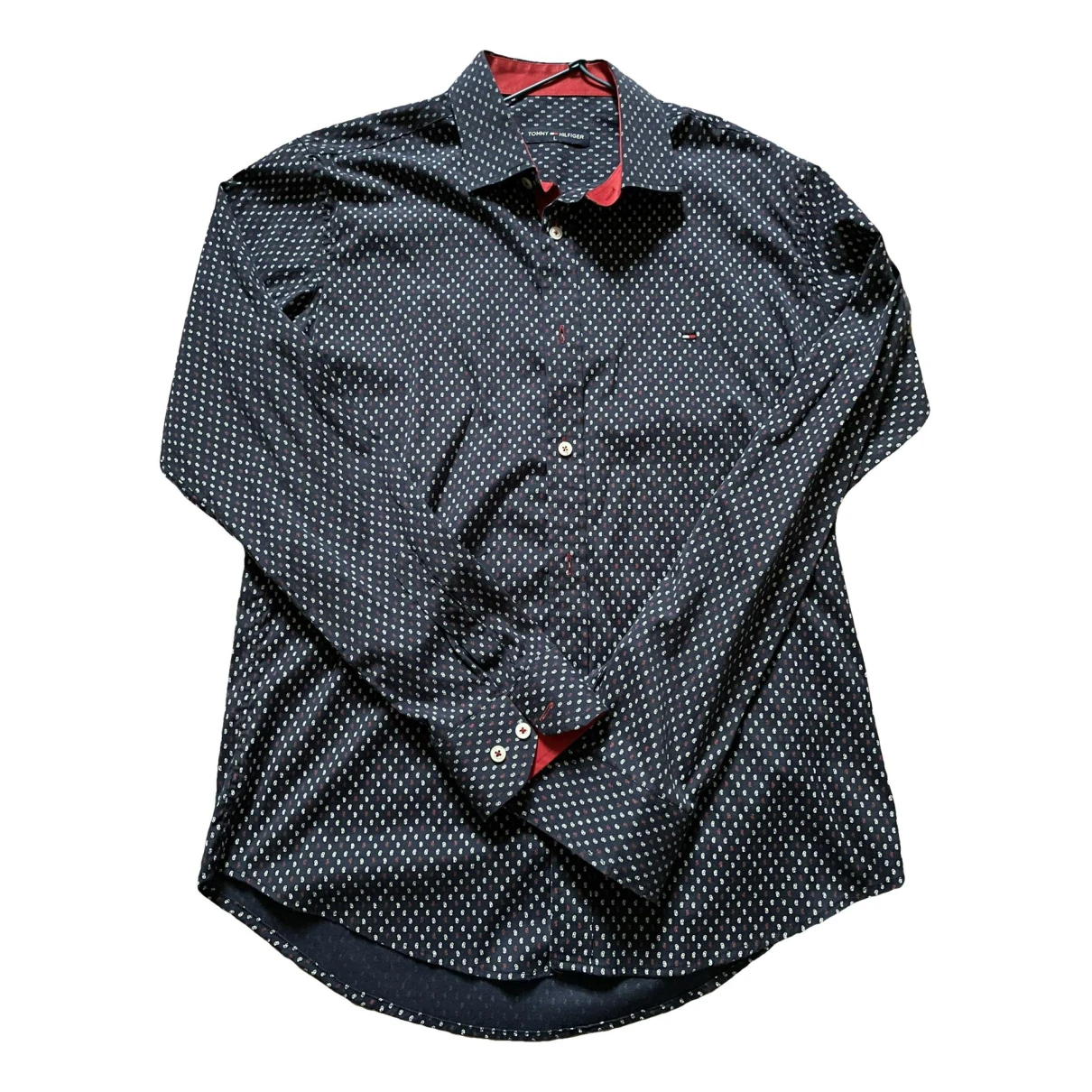 Pre-owned Tommy Hilfiger Shirt In Navy