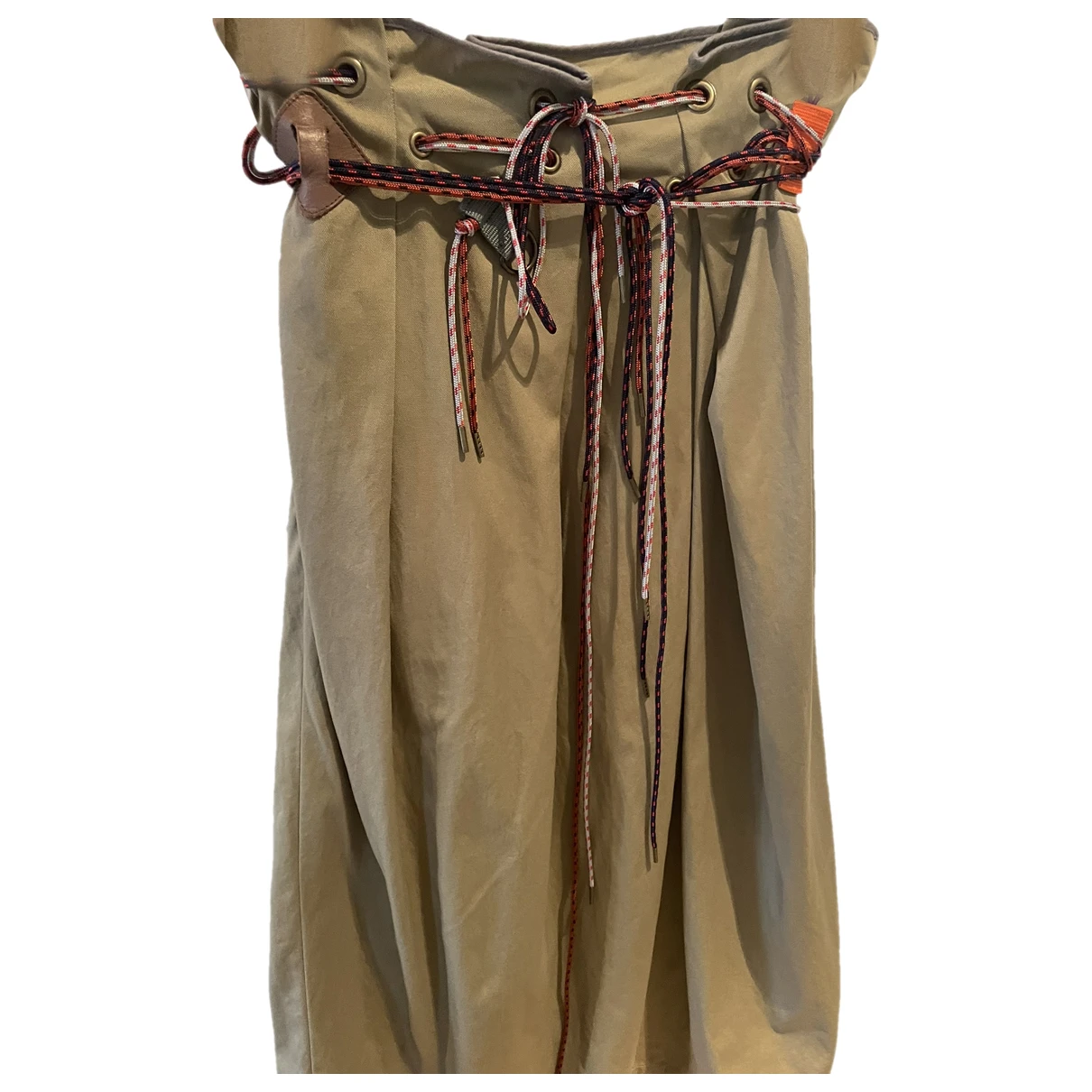 Pre-owned Kolor Maxi Skirt In Beige
