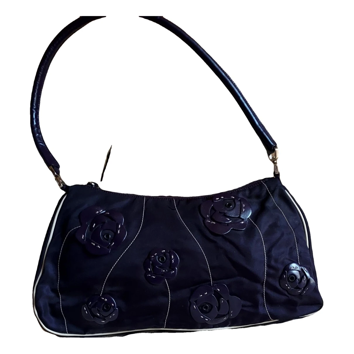 Pre-owned Prada Cleo Handbag In Purple