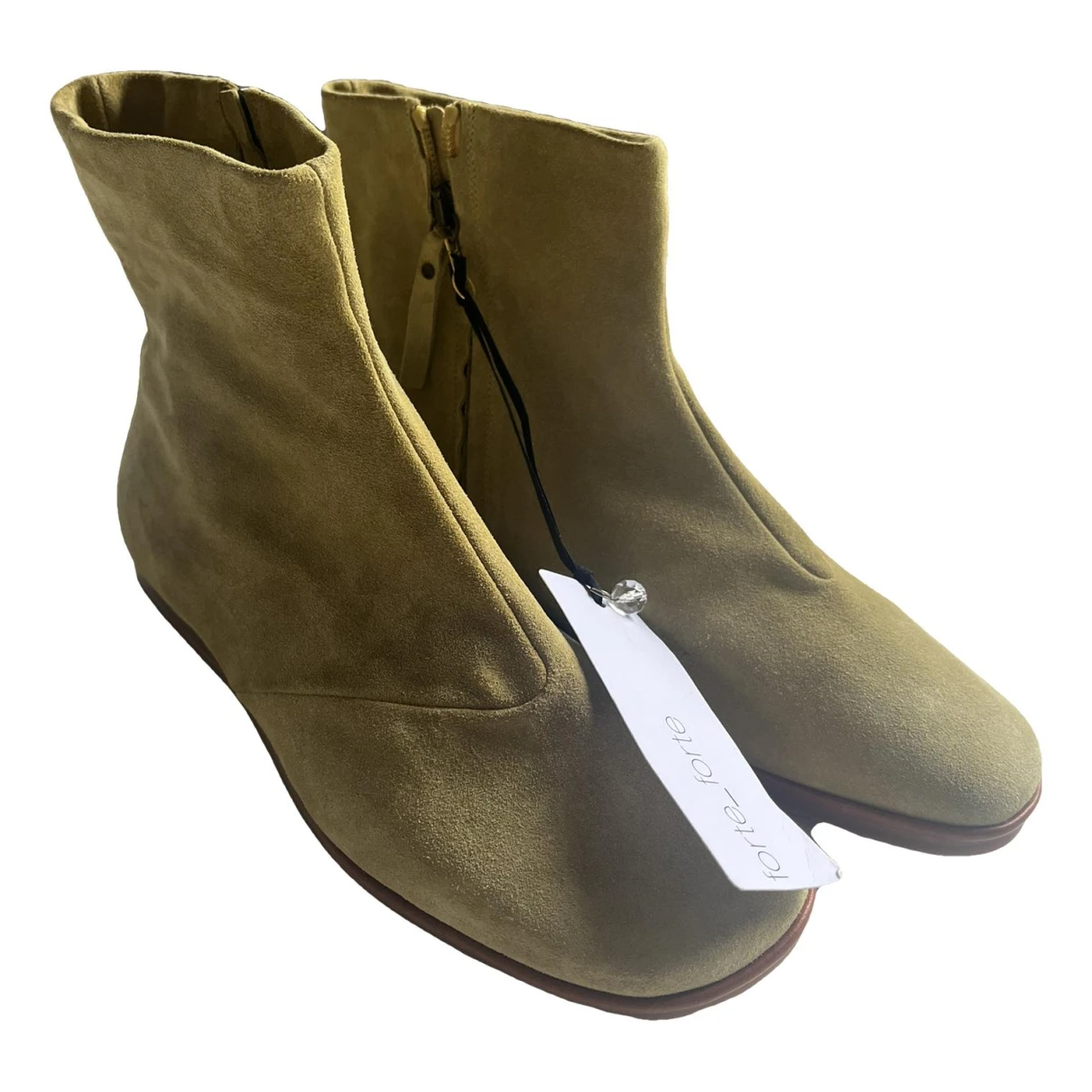Pre-owned Forte Forte Ankle Boots In Green