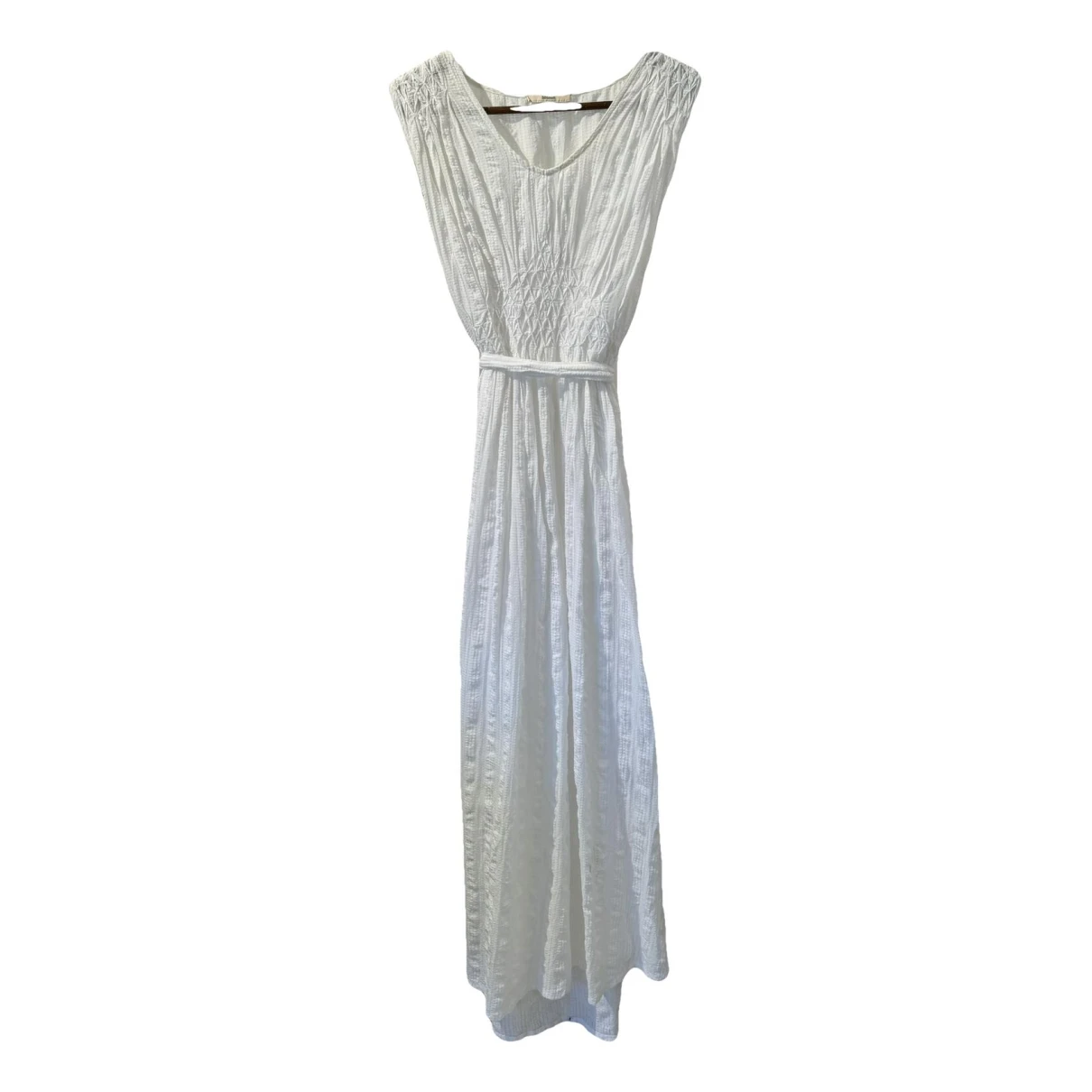 Pre-owned Sessun Maxi Dress In White