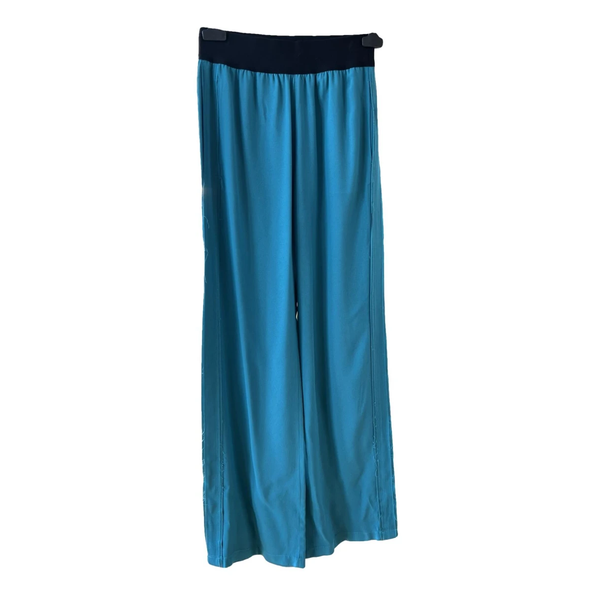 Pre-owned Golden Goose Trousers In Turquoise