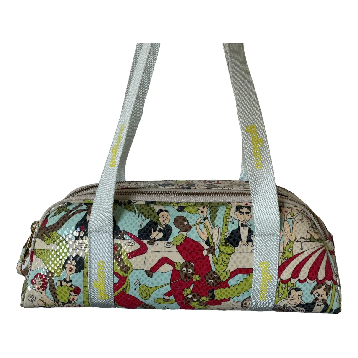 Pre-owned John Galliano Silk Handbag In Multicolour