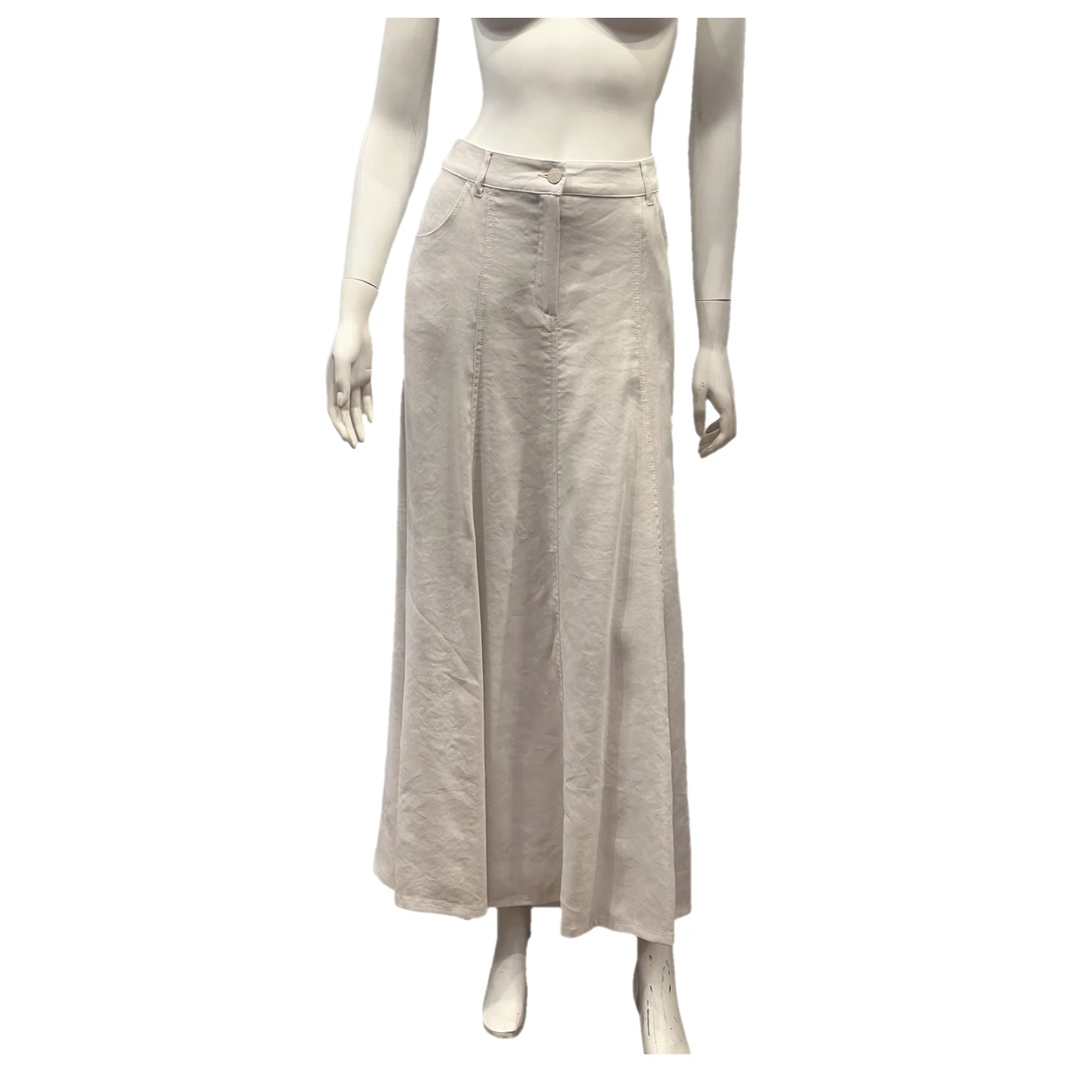 Pre-owned Marella Linen Maxi Skirt In Other