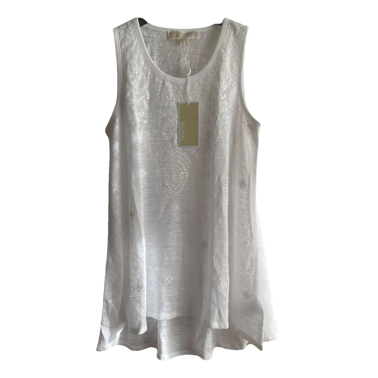 Pre-owned Michael Kors Linen Camisole In White
