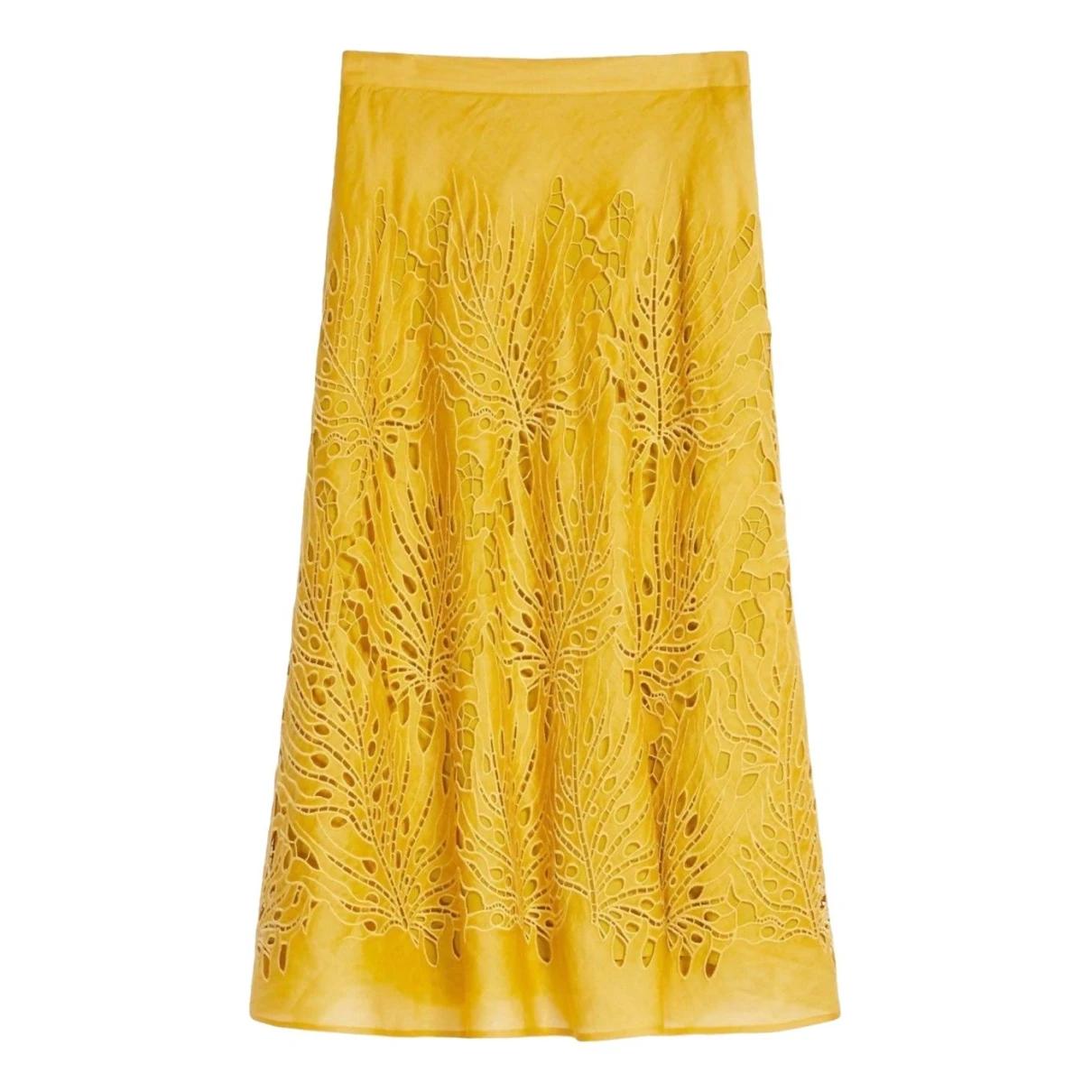 Pre-owned Max Mara Mid-length Skirt In Yellow