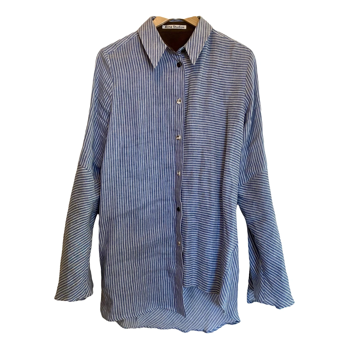 Pre-owned Acne Studios Linen Shirt In Blue
