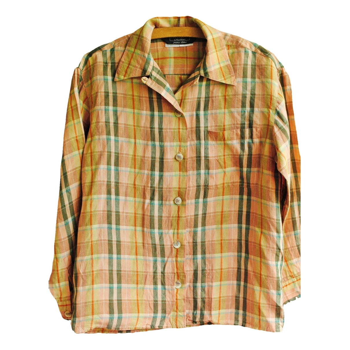 Pre-owned Max Mara Linen Shirt In Multicolour