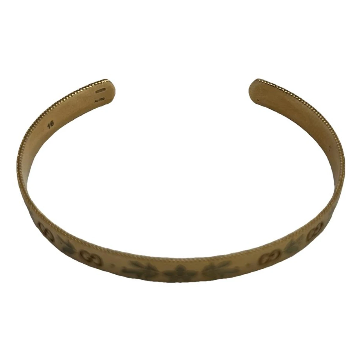 Pre-owned Gucci Icon Yellow Gold Bracelet
