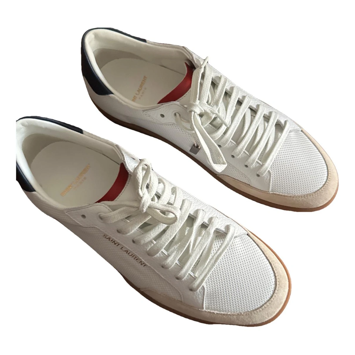 Pre-owned Saint Laurent Low Trainers In White