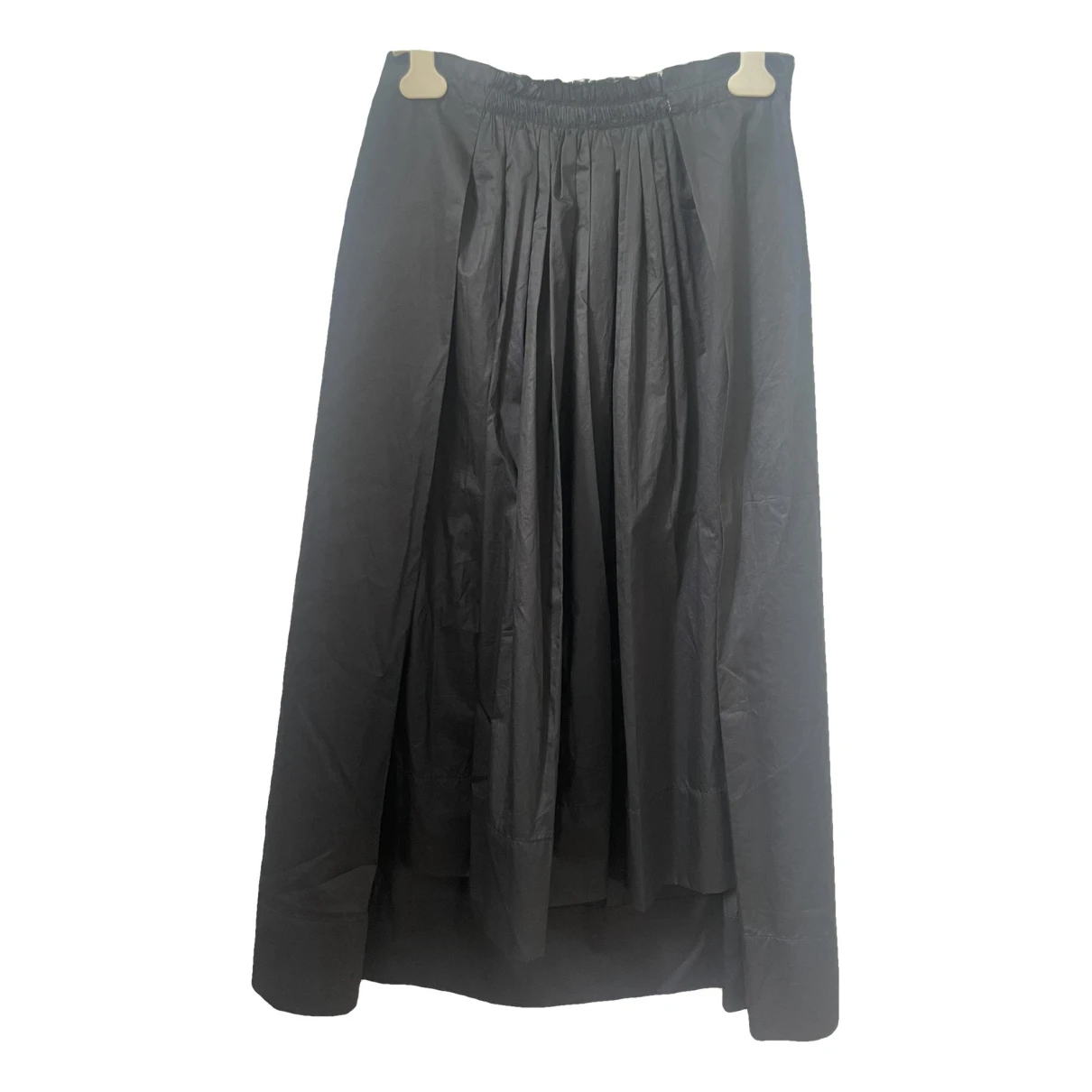 Pre-owned Uma Wang Maxi Skirt In Black