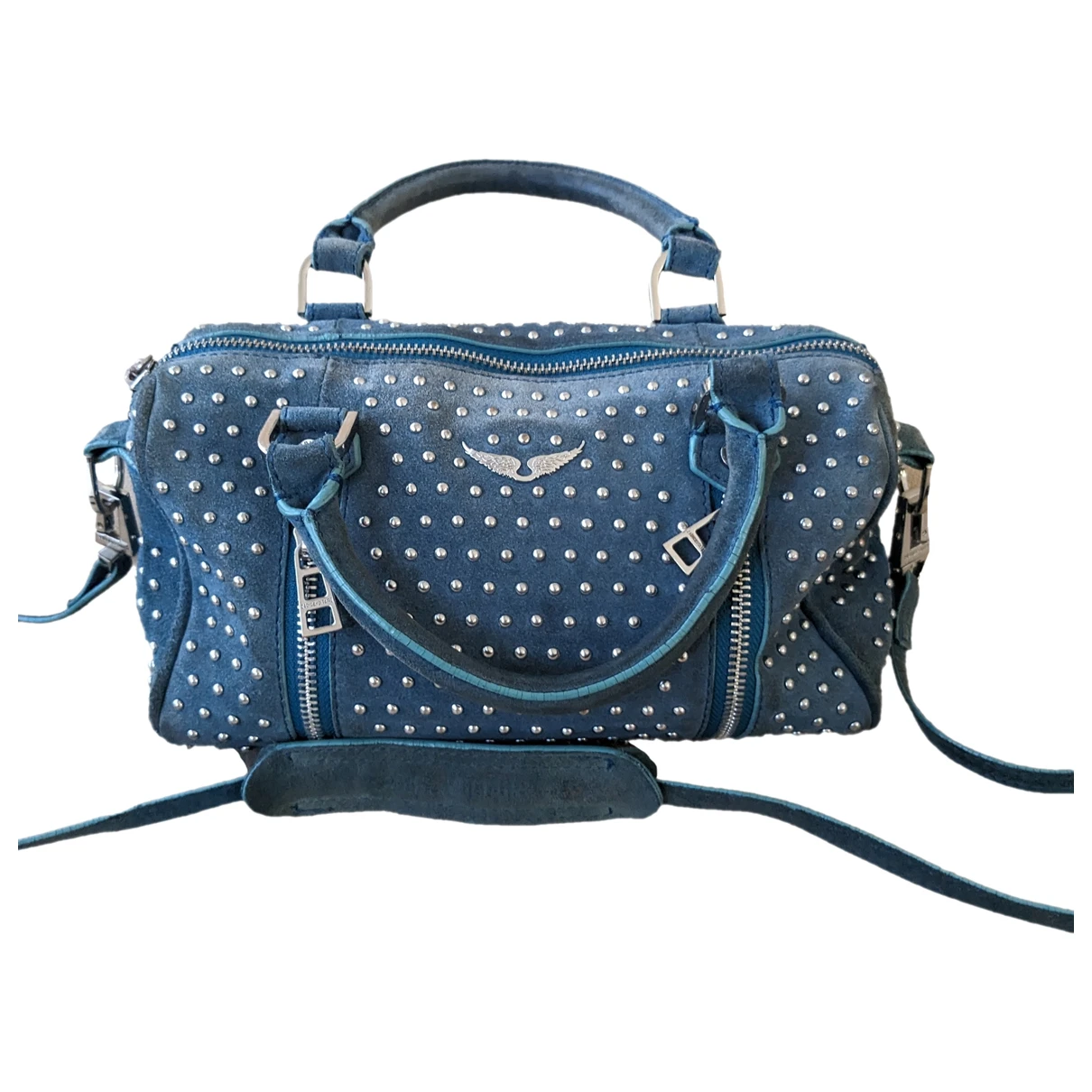 Pre-owned Zadig & Voltaire Sunny Handbag In Blue