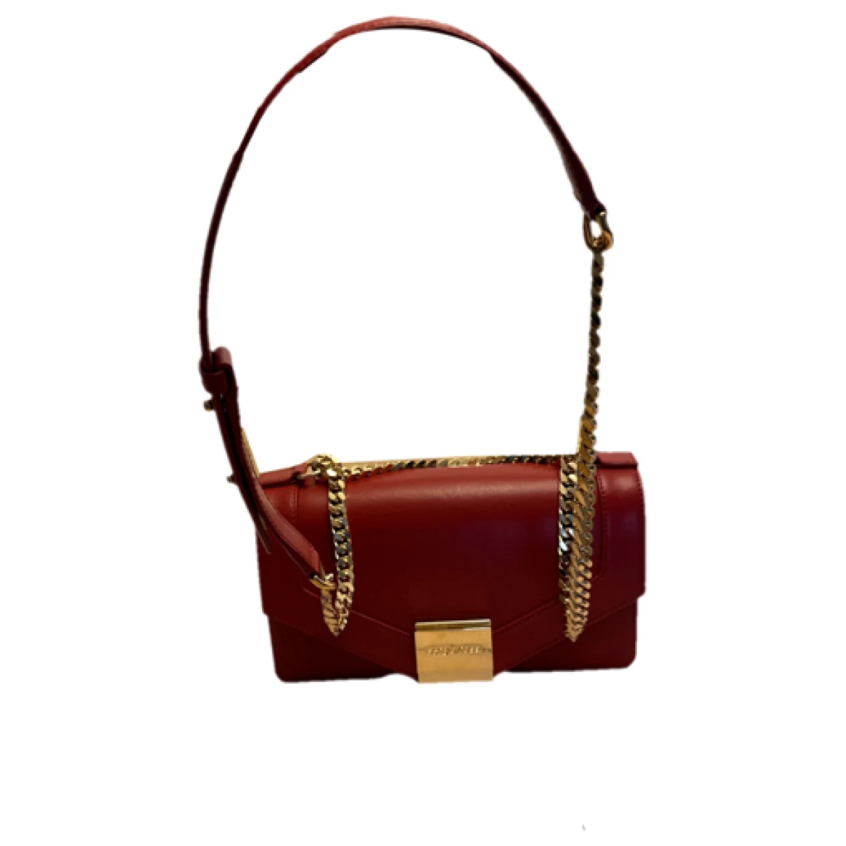 Pre-owned Sergio Rossi Leather Handbag In Red