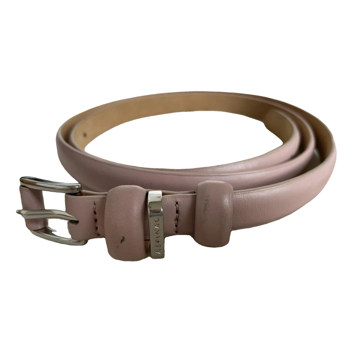 Pre-owned Aspinal Of London Leather Belt In Pink
