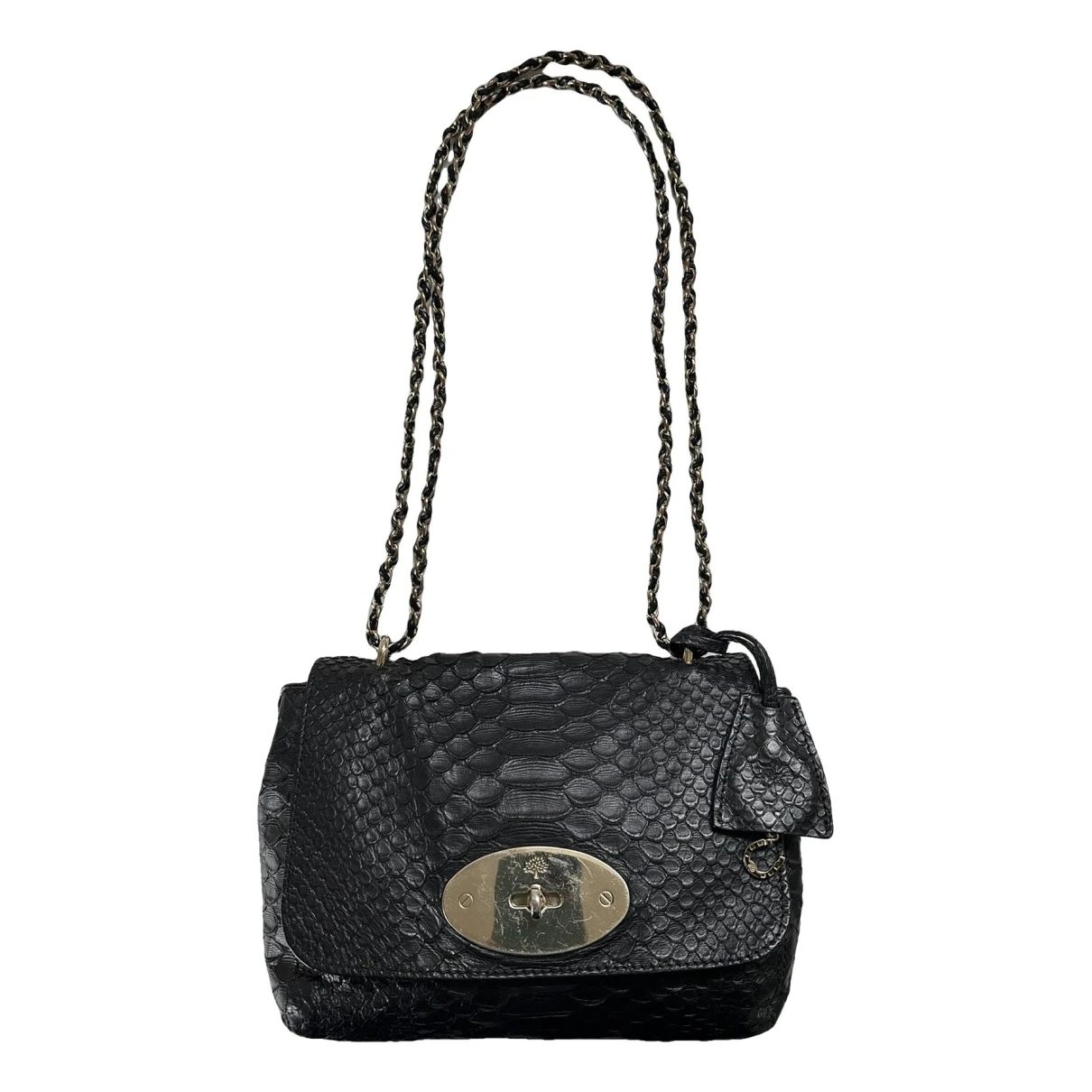 Pre-owned Mulberry Lily Leather Bag In Black