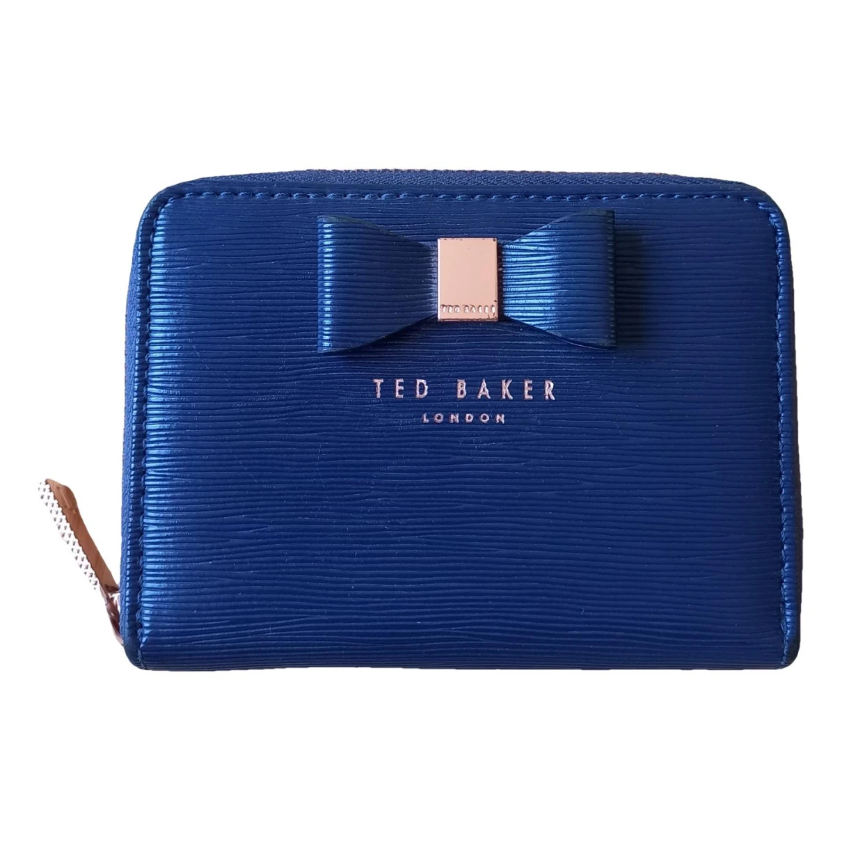 Pre-owned Ted Baker Leather Wallet In Navy