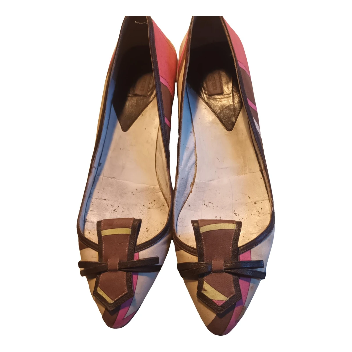 Pre-owned Emilio Pucci Cloth Ballet Flats In Other