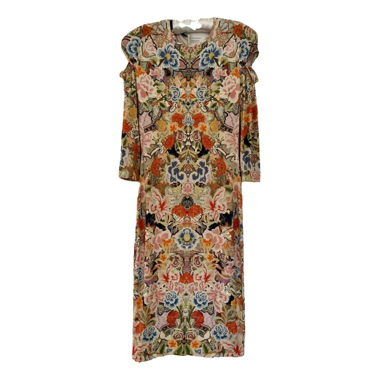 Pre-owned Alexander Mcqueen Mid-length Dress In Multicolour