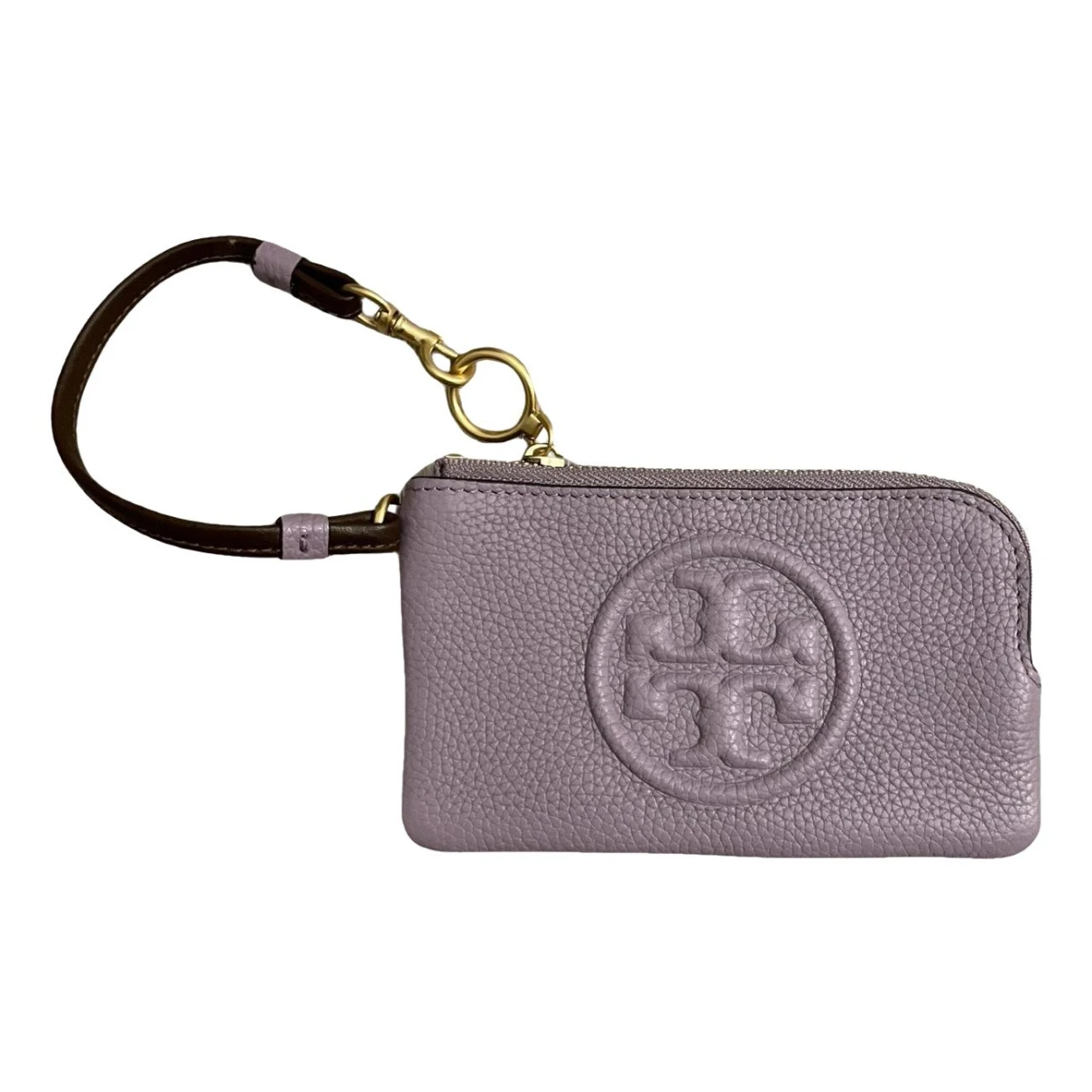 Pre-owned Tory Burch Leather Wallet In Purple