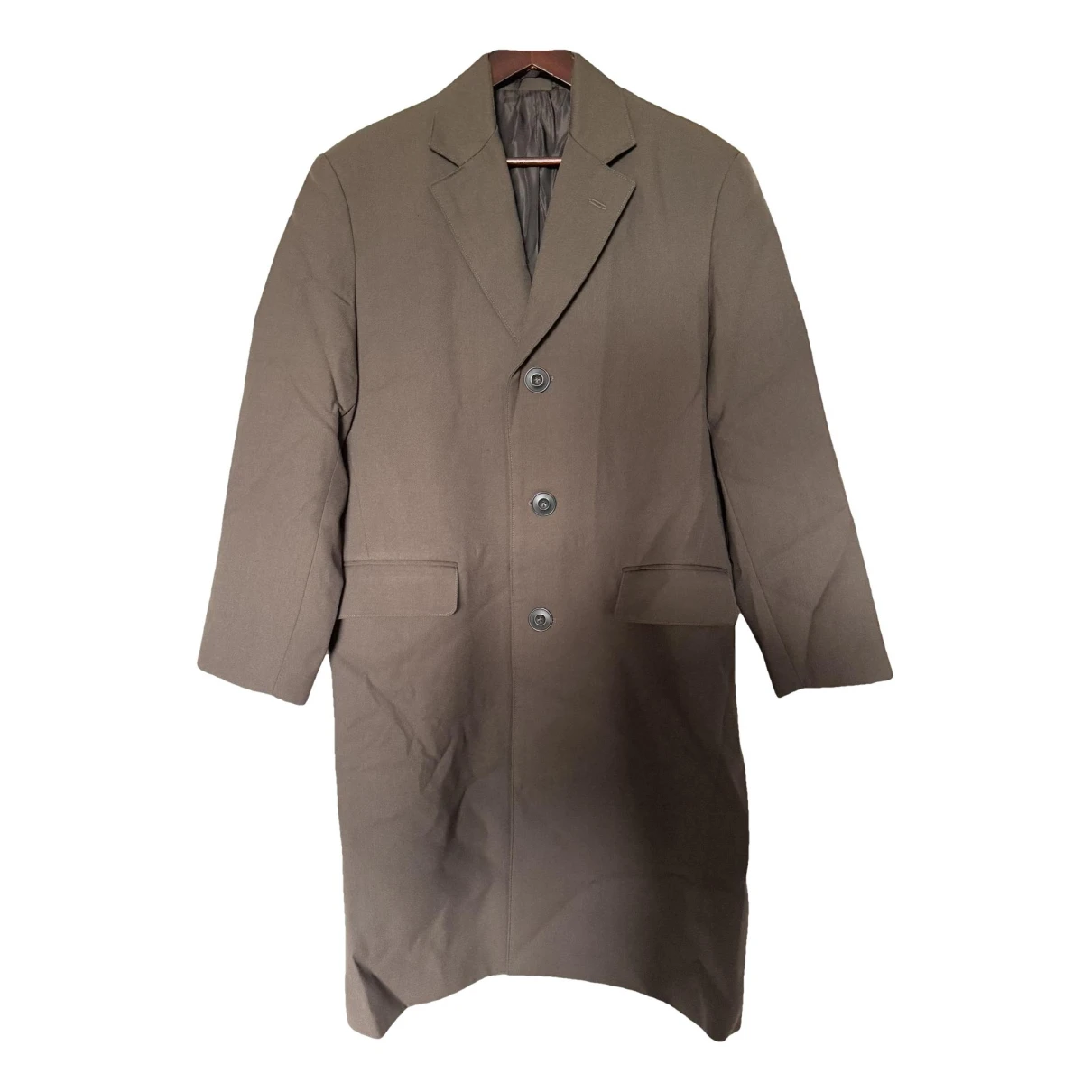 Pre-owned Lemaire Wool Coat In Brown