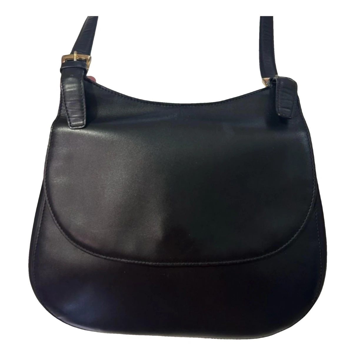 Pre-owned Celine Classic Leather Crossbody Bag In Black