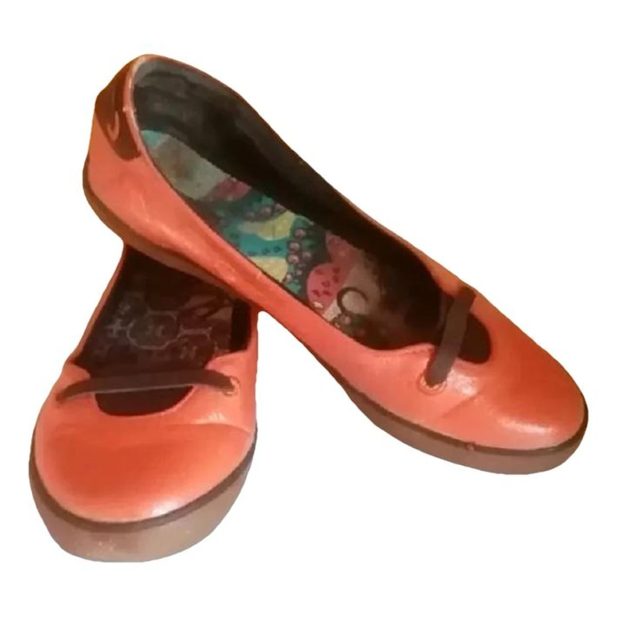 Pre-owned Rip Curl Ballet Flats In Orange