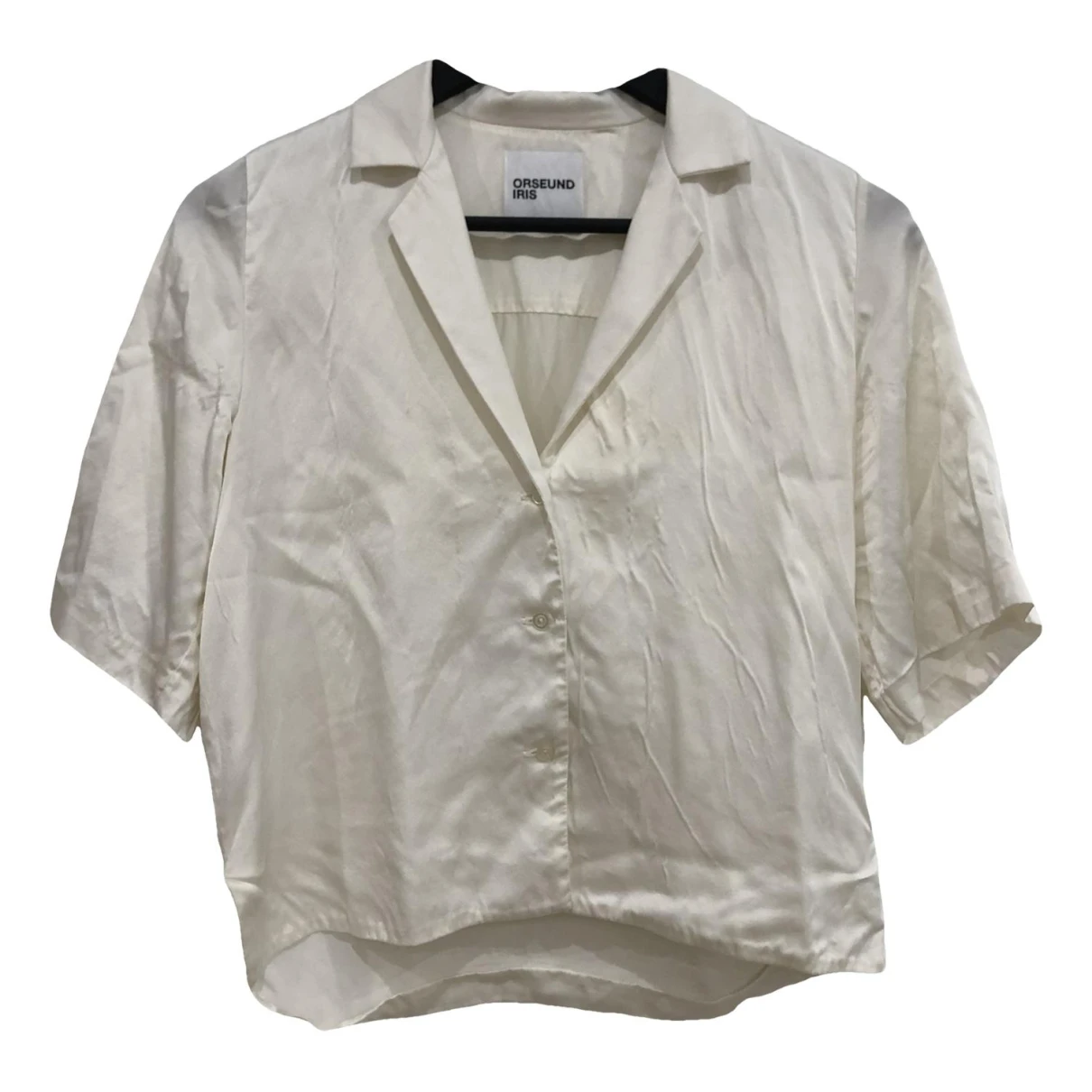 Pre-owned Orseund Iris Silk Shirt In Ecru
